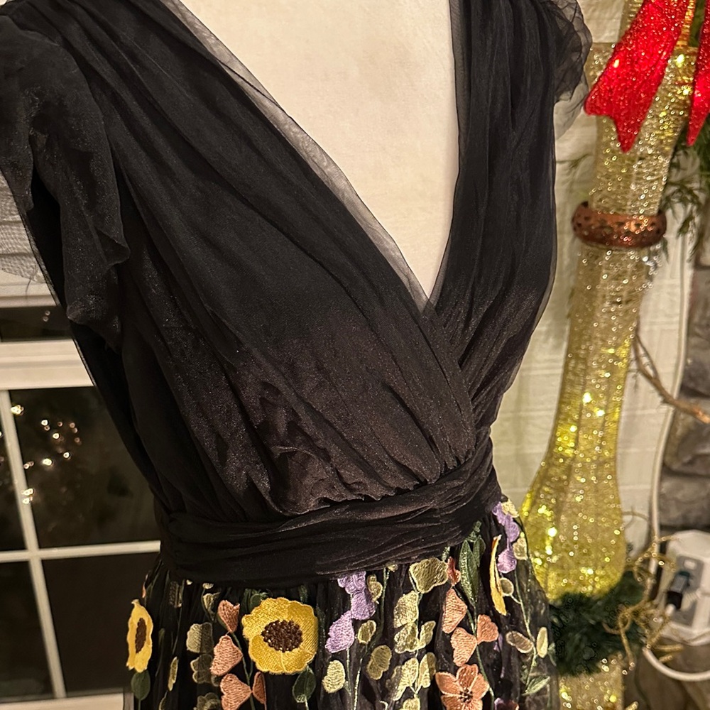 Floral Black Evening Dress by NY & C - Picture 2 of 12
